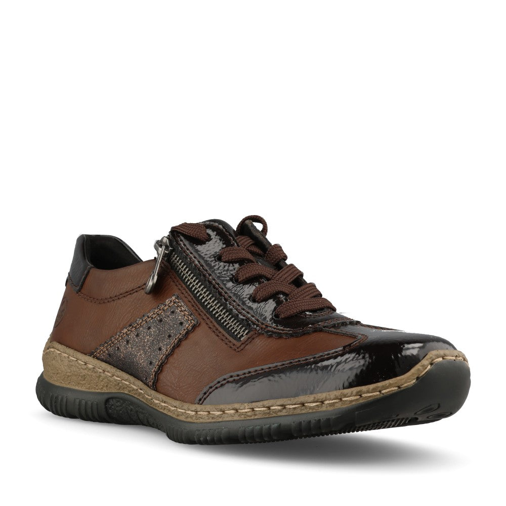 Rieker Ladies N3200 Shoe In Brown