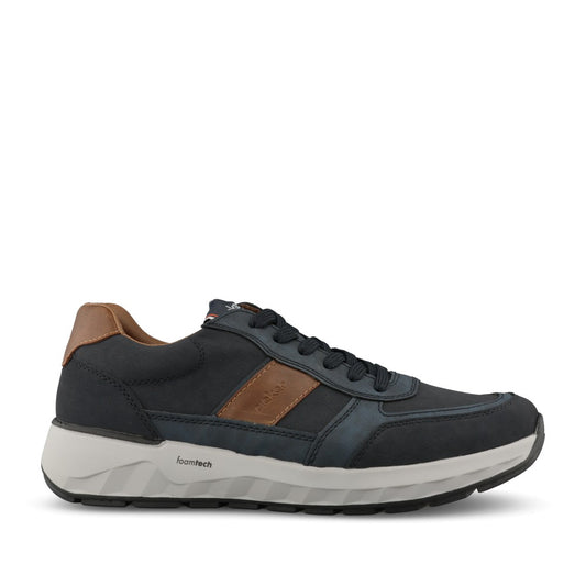Rieker Mens 11505 Lace Shoe In Blue