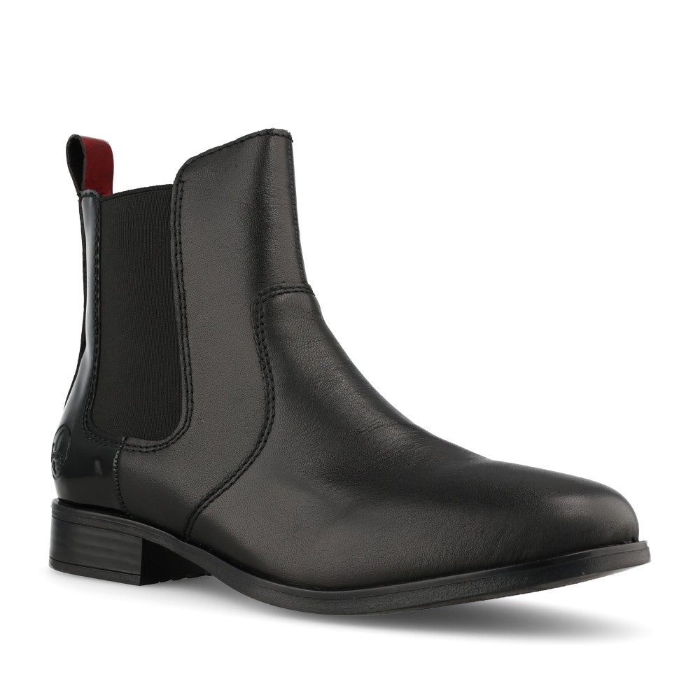 Rieker Ladies 77094 Ankle Boot In Black