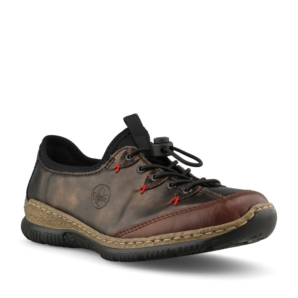 Rieker Ladies N3271 Shoe In Brown