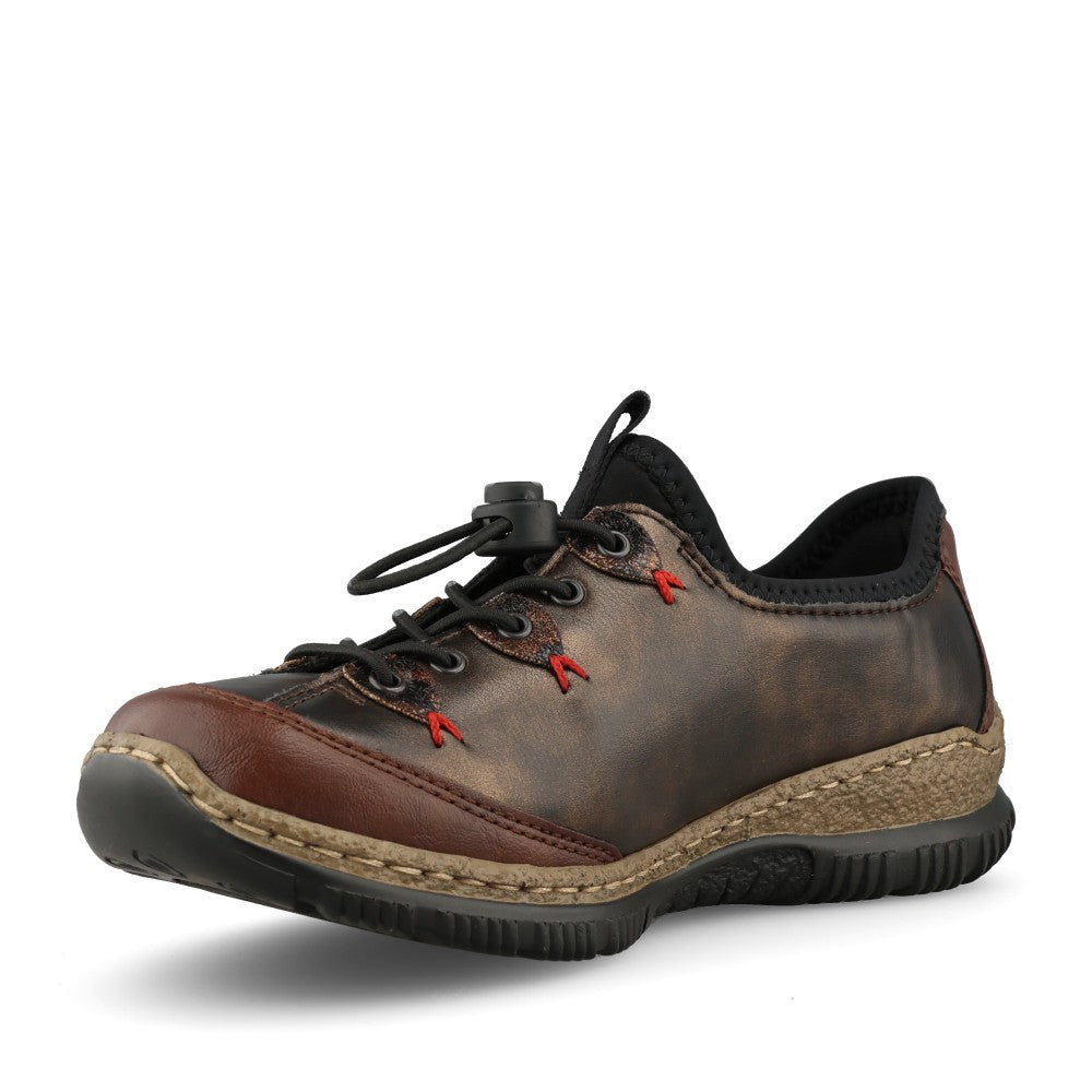 Rieker Ladies N3271 Shoe In Brown