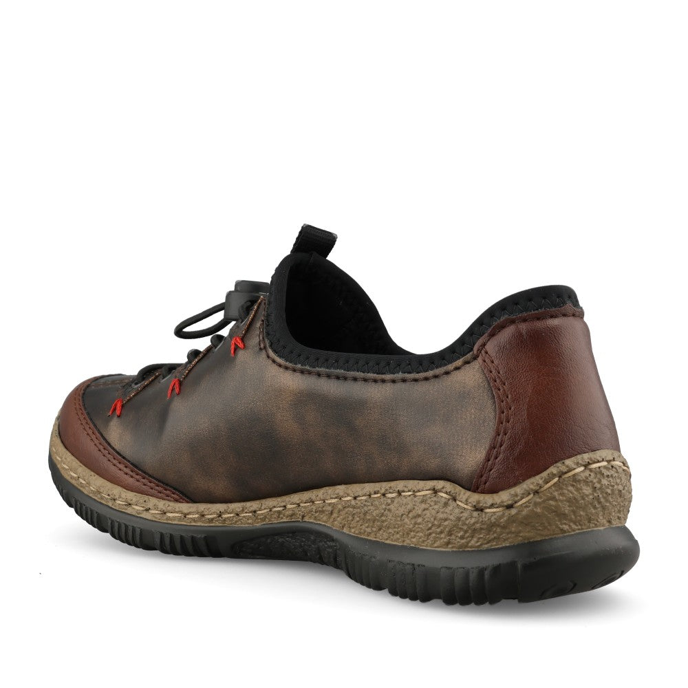Rieker Ladies N3271 Shoe In Brown