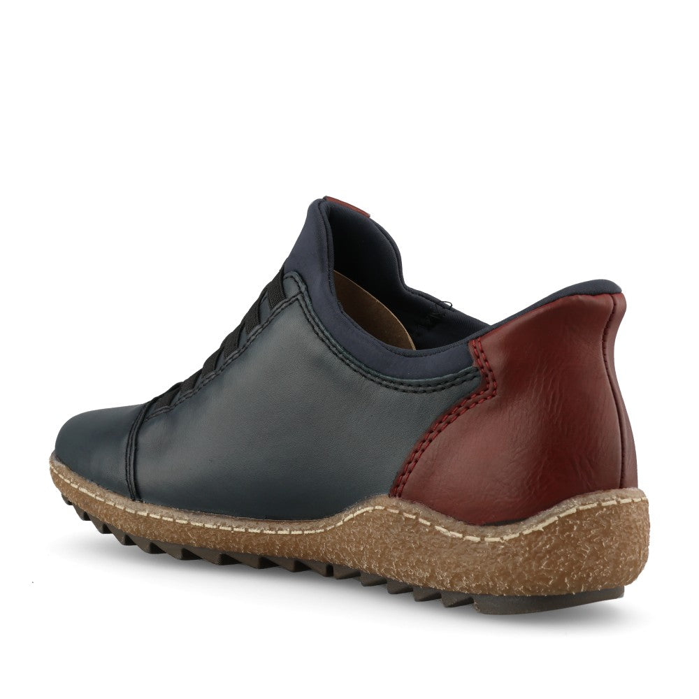 Rieker Ladies L7562 Shoe In Blue
