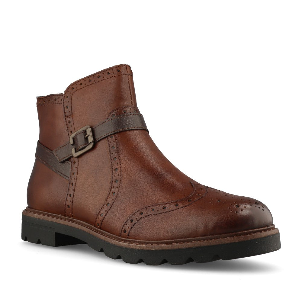 Remonte Ladies D2Q74 Ankle Boot In Brown