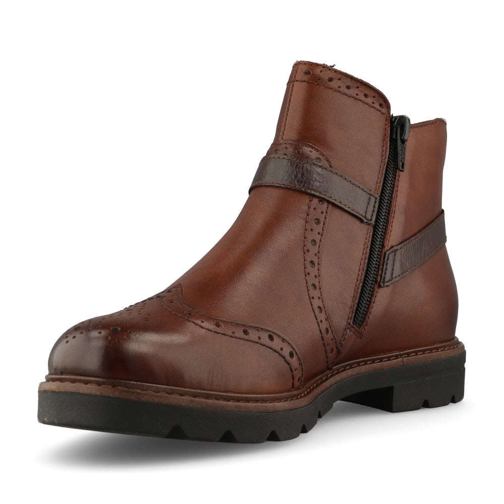 Remonte Ladies D2Q74 Ankle Boot In Brown