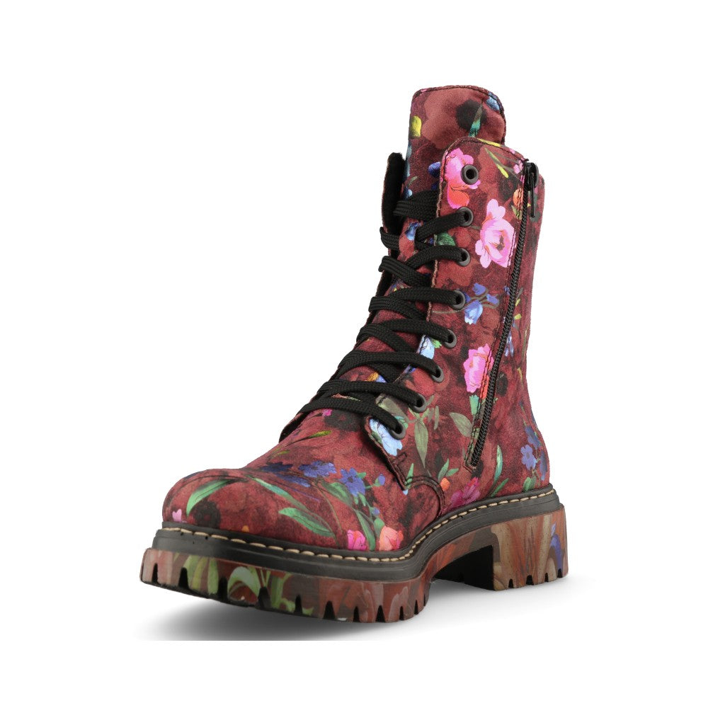 Rieker Ladies 72627 Lace Boot In Multi