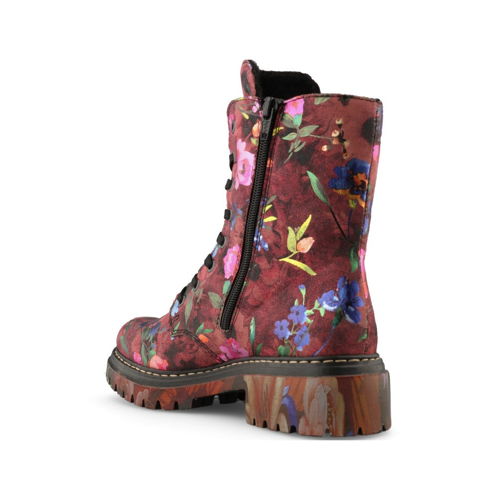 Rieker Ladies 72627 Lace Boot In Multi