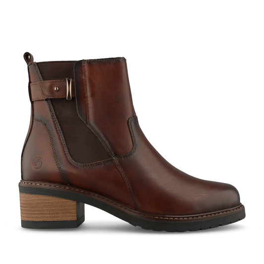 Remonte Ladies D1A82 Ankle Boot In Brown
