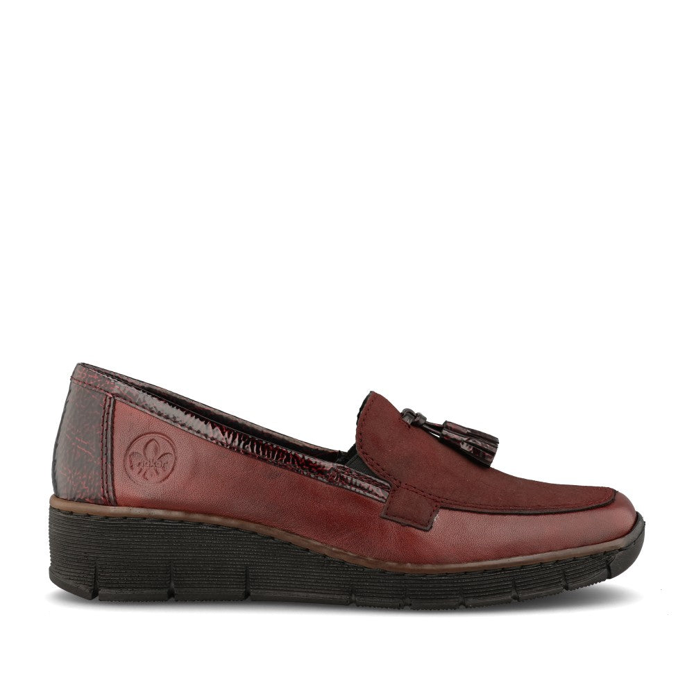 Rieker Ladies 53771 Shoe In Red
