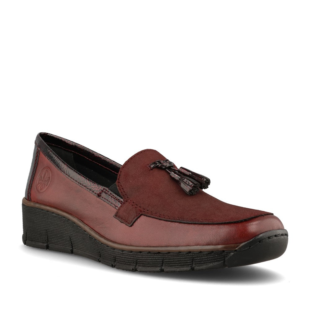 Rieker Ladies 53771 Shoe In Red