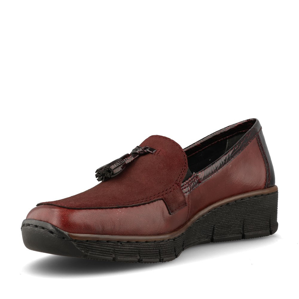 Rieker Ladies 53771 Shoe In Red