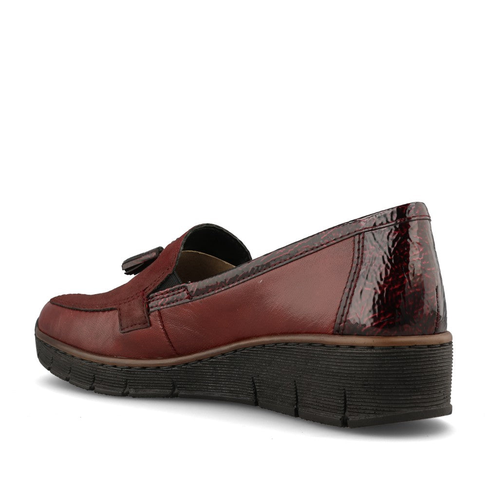 Rieker Ladies 53771 Shoe In Red