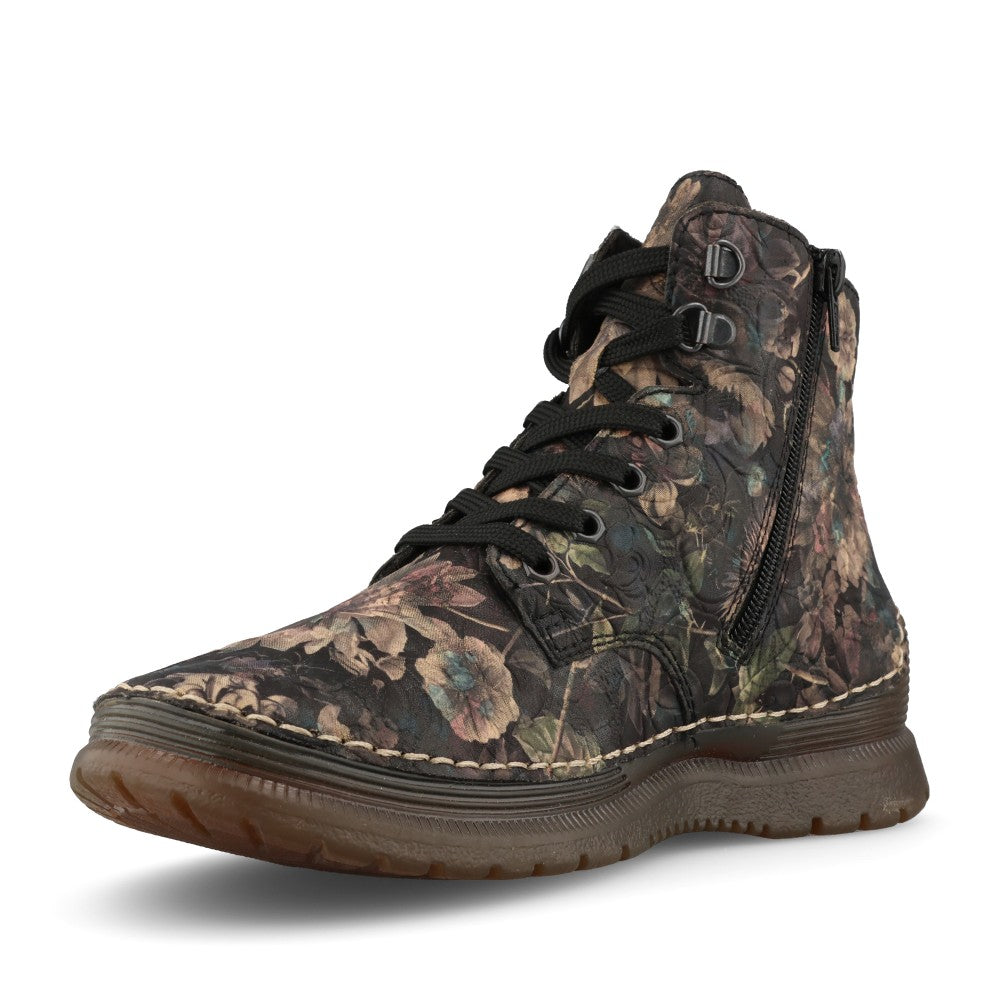 Rieker Ladies 53632 Lace Boot In Multi