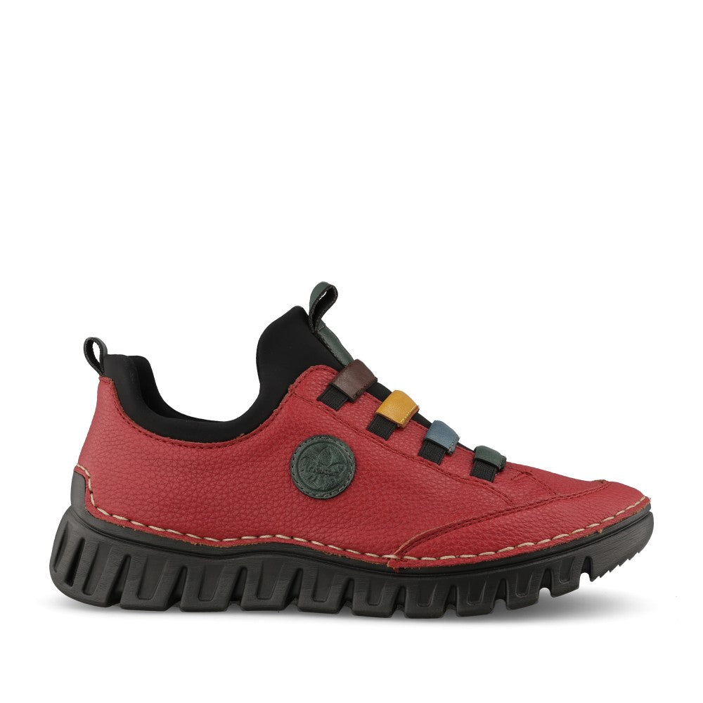 Rieker Ladies 57550 Shoe In Red