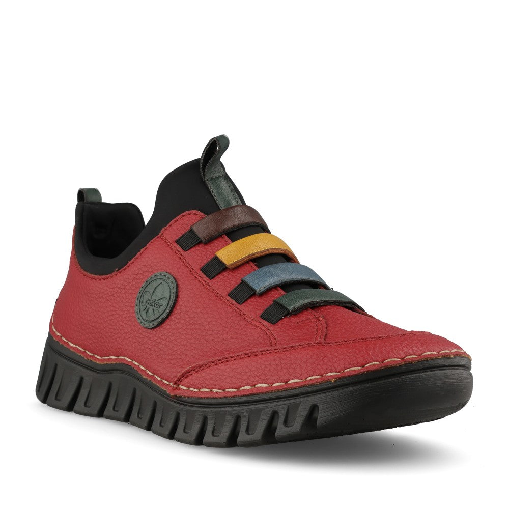 Rieker Ladies 57550 Shoe In Red