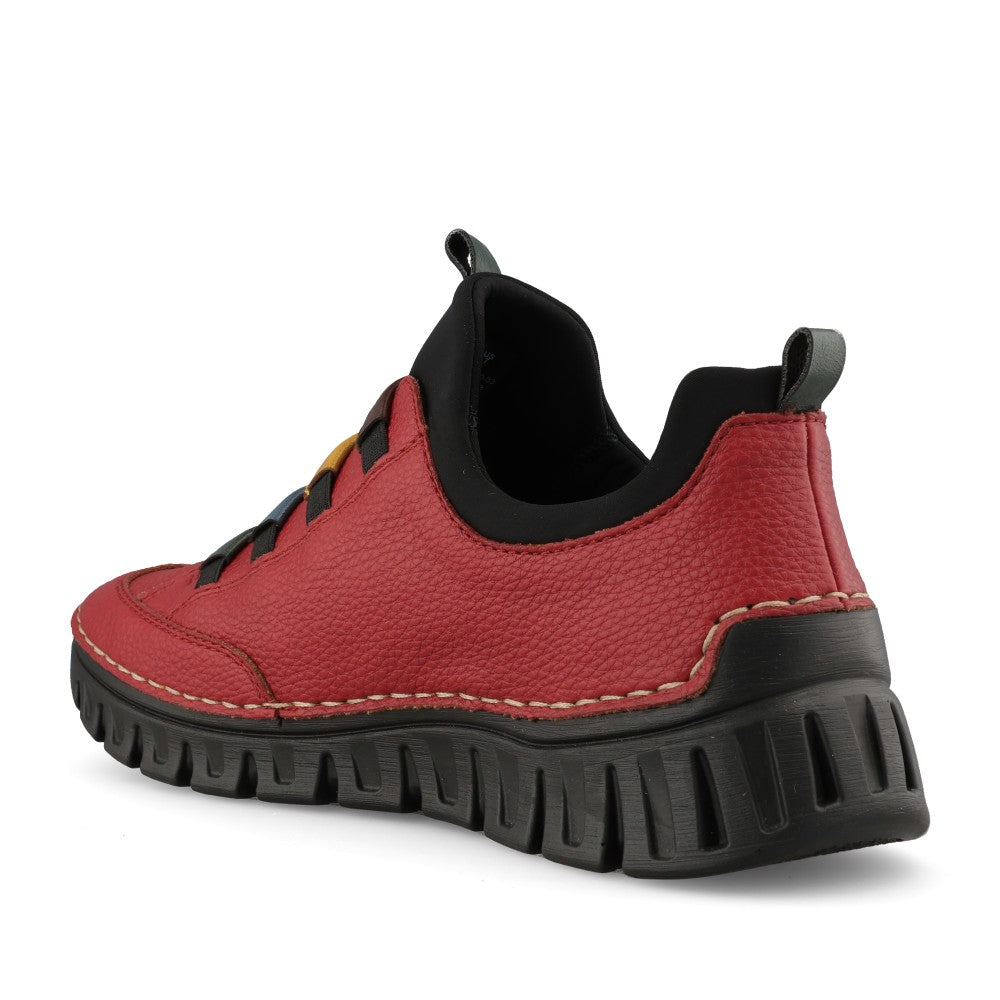 Rieker Ladies 57550 Shoe In Red