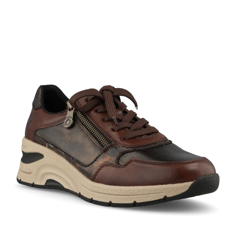 Rieker Ladies N9301-27 Shoe In Brown