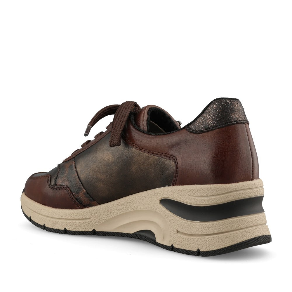 Rieker Ladies N9301-27 Shoe In Brown