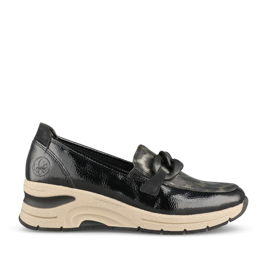 Rieker Ladies N9350 Shoe In Black