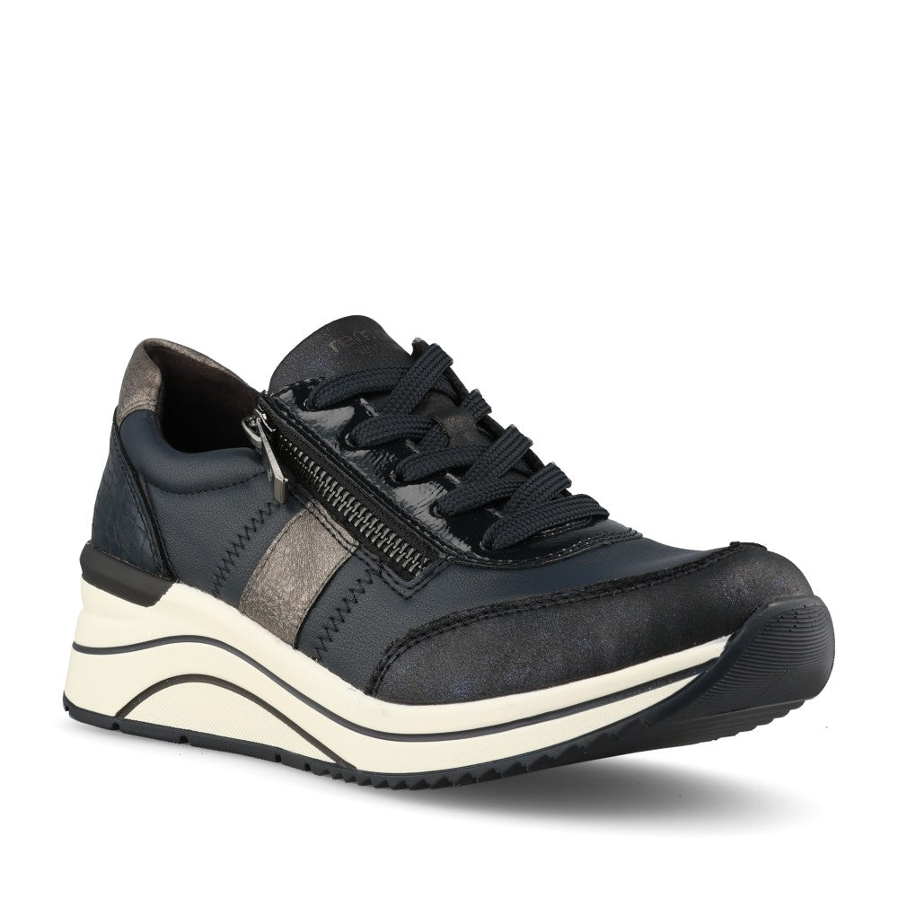 Remonte Ladies D0T09 Shoe In Blue