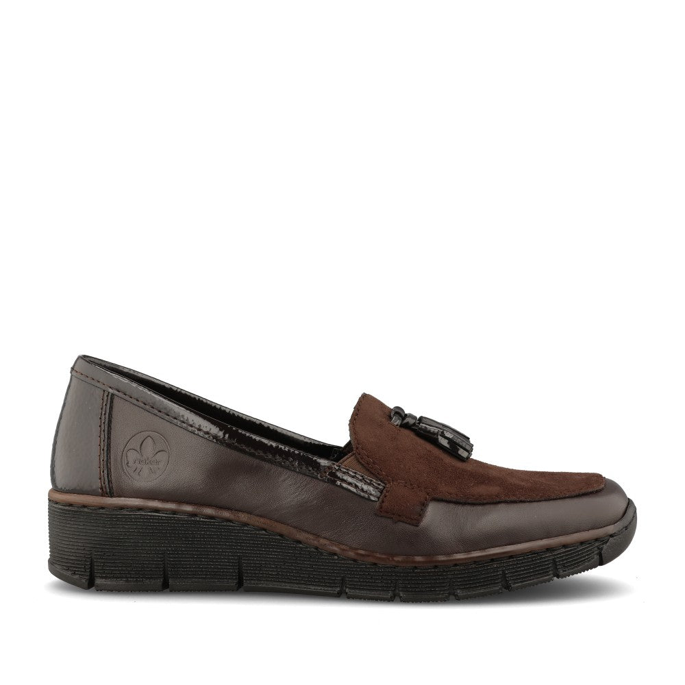Rieker Ladies 53771 Shoe In Brown