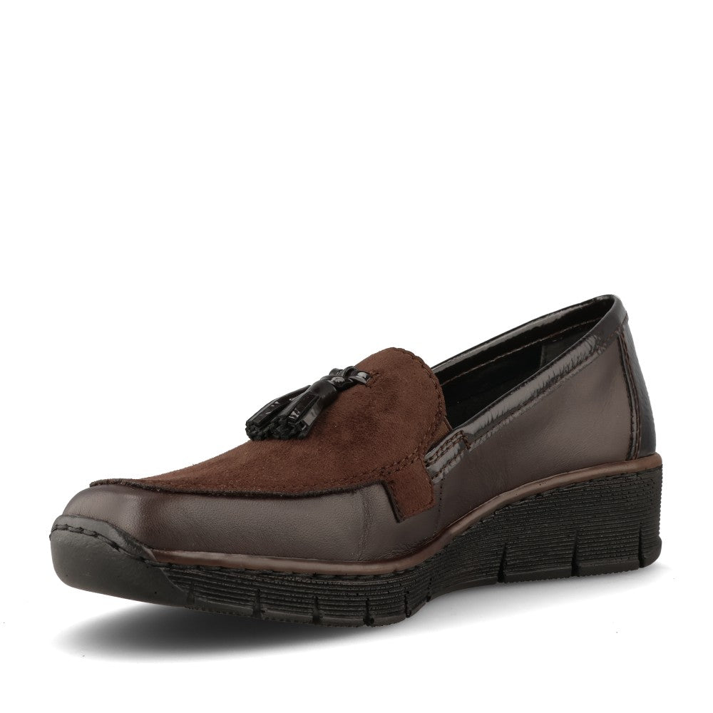 Rieker Ladies N9301 Shoe In Brown
