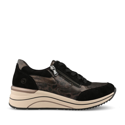 Remonte Ladies D0T23 Shoe In Black