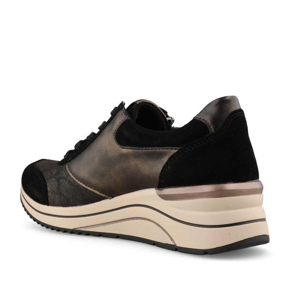 Remonte Ladies D0T23 Shoe In Black