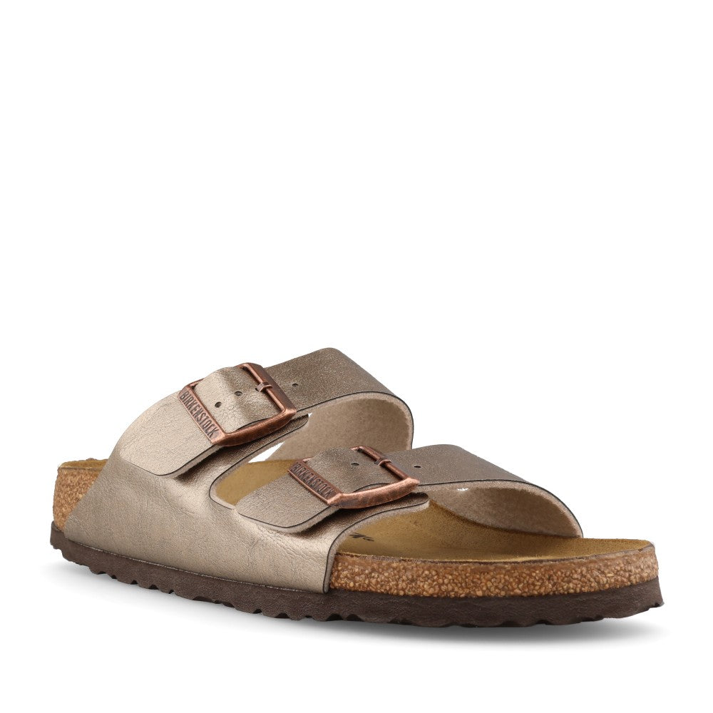 Ladies 1029439 Arizona Double Strap Mule In Taupe