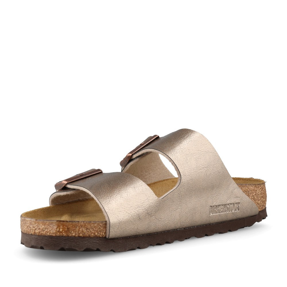 Ladies 1029439 Arizona Double Strap Mule In Taupe