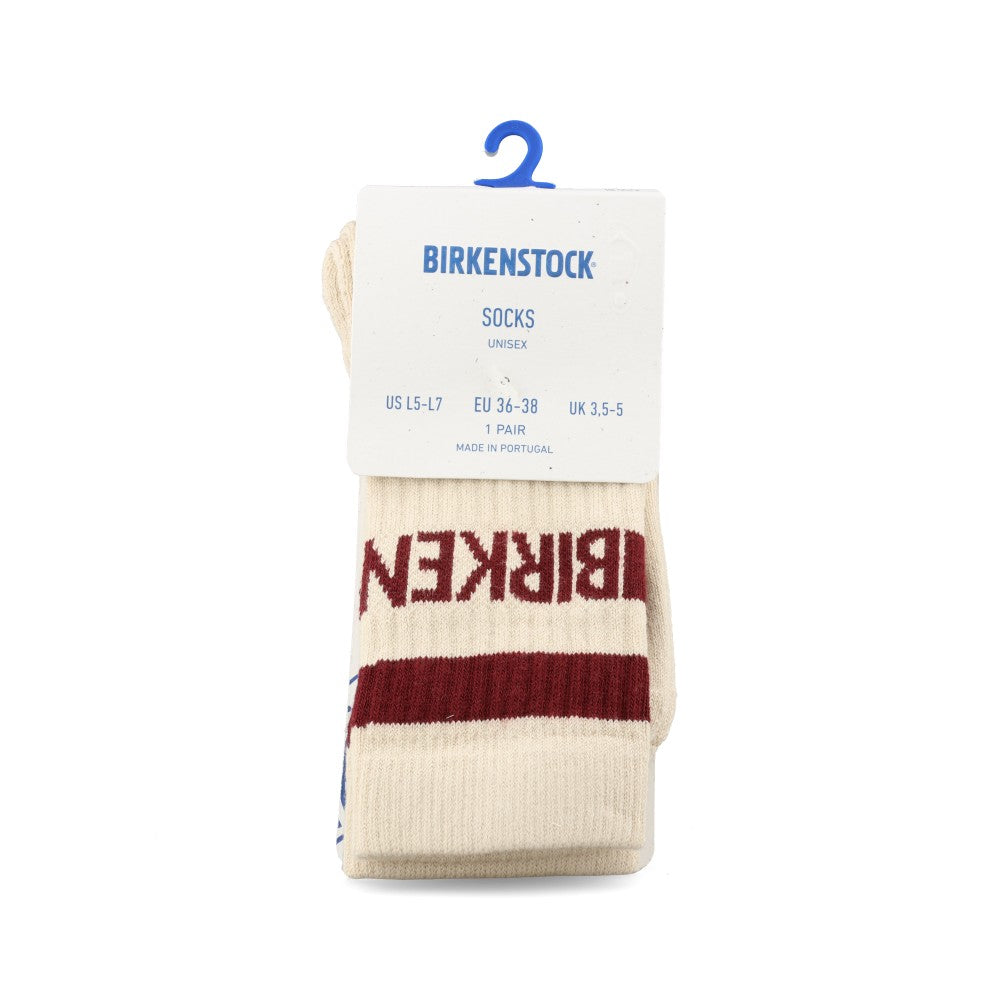 Birkenstock Unisex 1032627 Cotton Tennis Socks (Red) in Cream