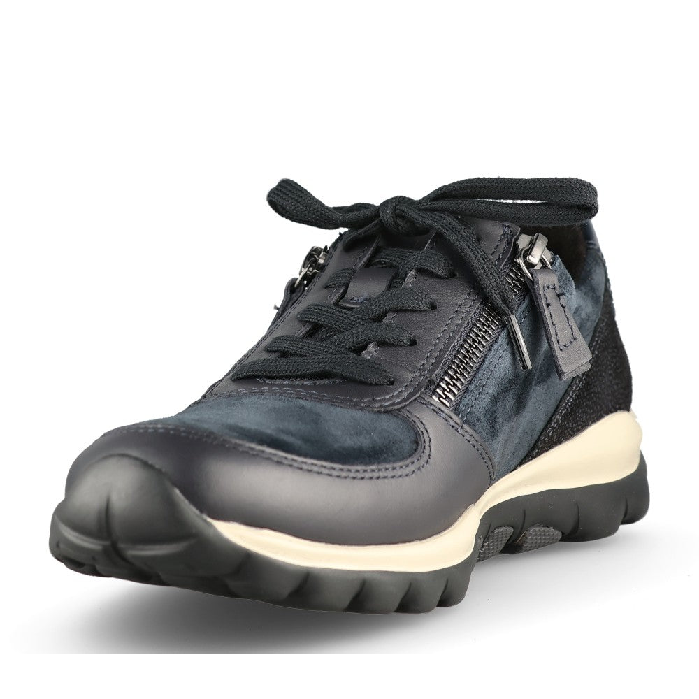 Gabor Ladies 0100.01 Fantastic Trainer In Dark Blue