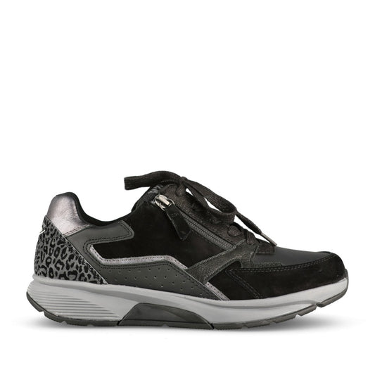 Gabor Ladies 0106.01 Adora Rollingsoft Trainer In Black/Grey