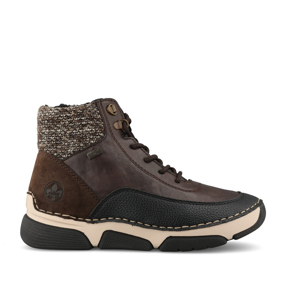 Rieker Ladies 45956-25 Ankle Boot In Brown