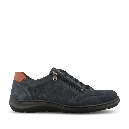 Waldlaufer Mens 478015 Herwig Laced Trainer In Navy