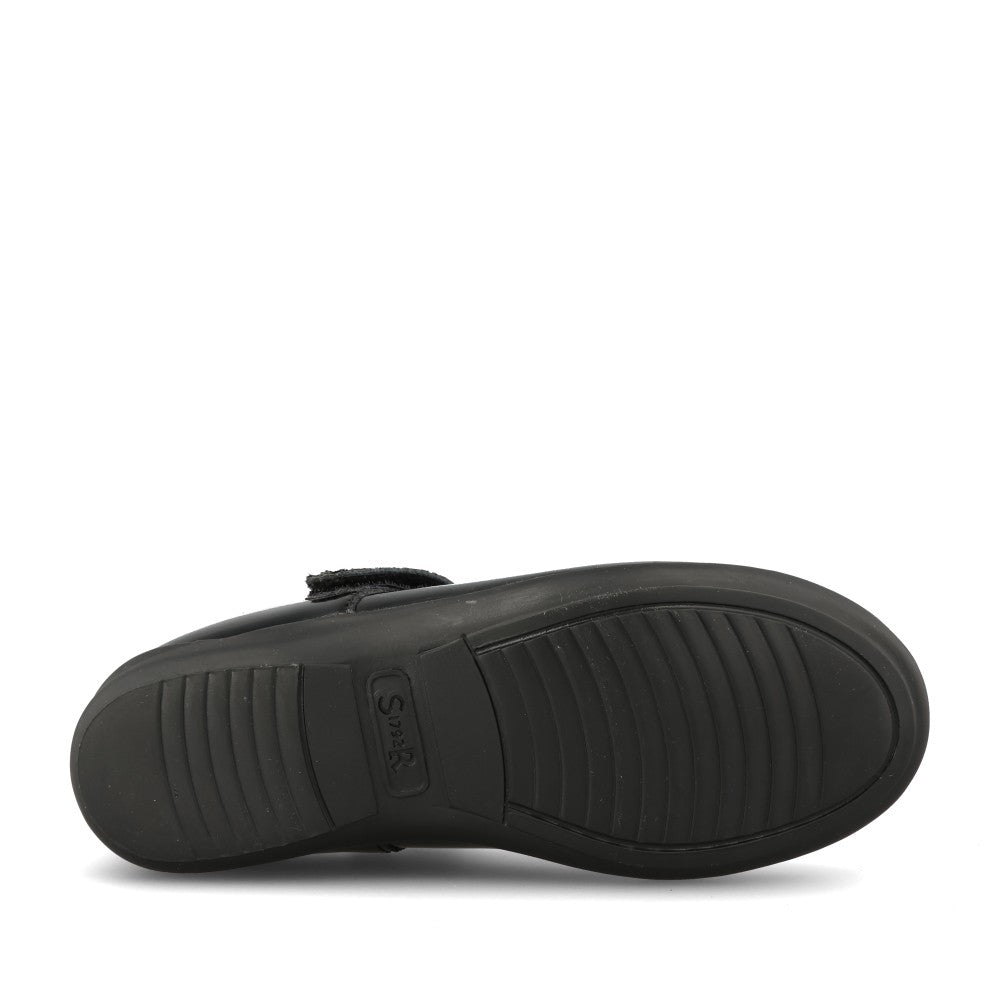 Girls Stardust Black Patent Mary Jane Shoe In Kids G Fit