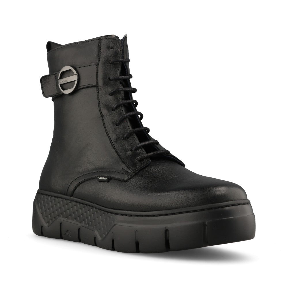 Fluchos Ladies F2303 Ankle Boot In Black
