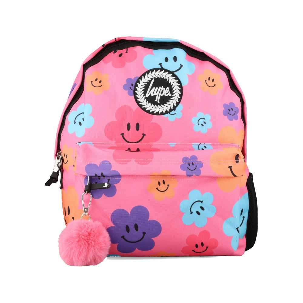 Girls ZSLR-304_1SZ Pink Happy Flower Backpack