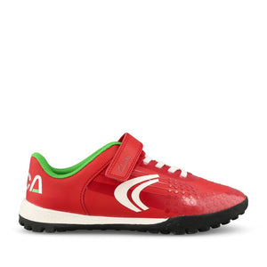Clarks Boys Cica Goal K G-FIT Velcro Trainer in Red