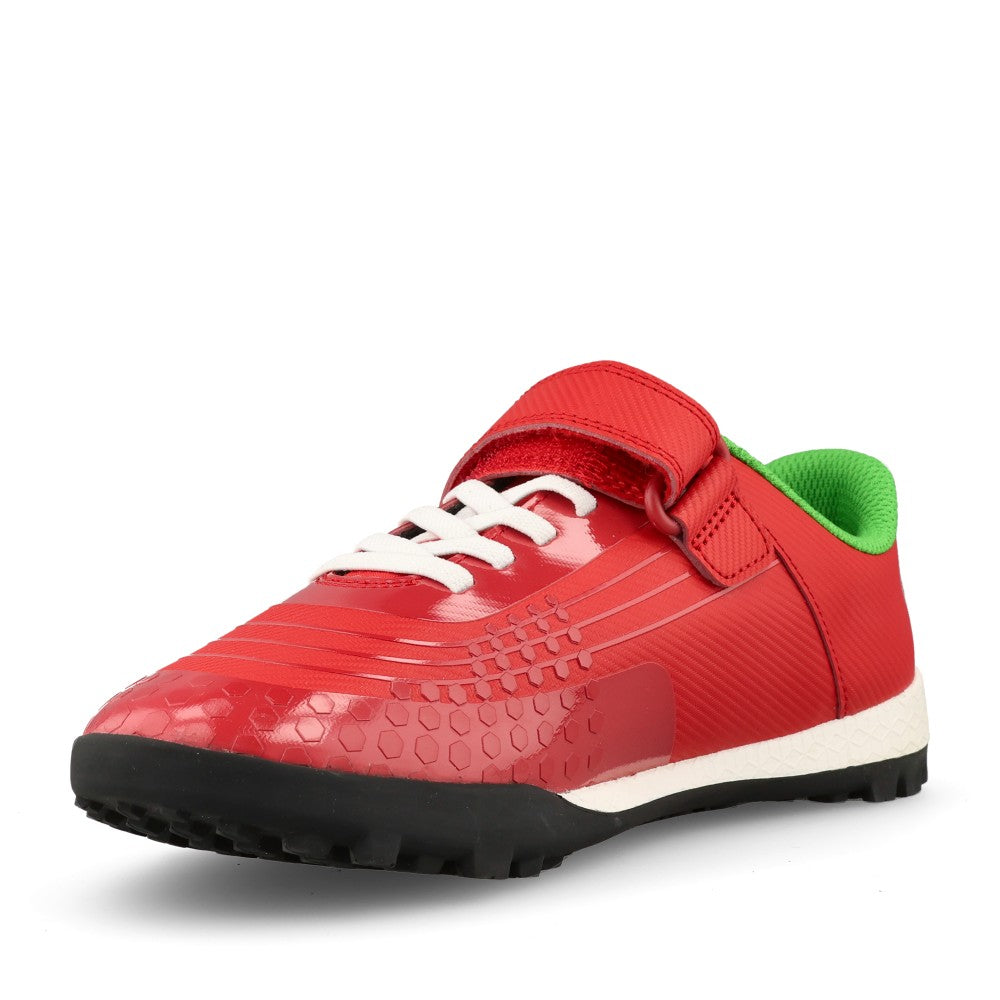 Clarks Boys Cica Goal K G-FIT Velcro Trainer in Red