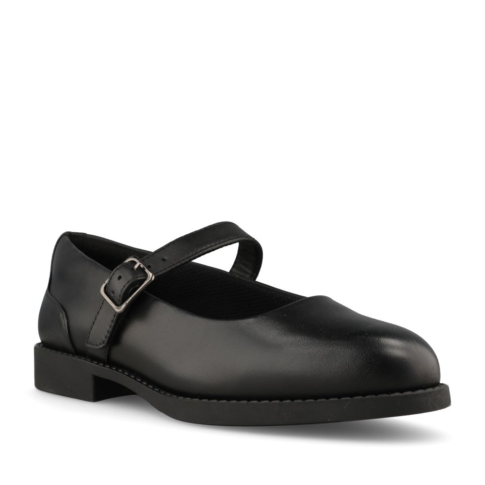 Clarks Girls Tapa Skip Y F-FIT Mary Jane Sh in Black Leather