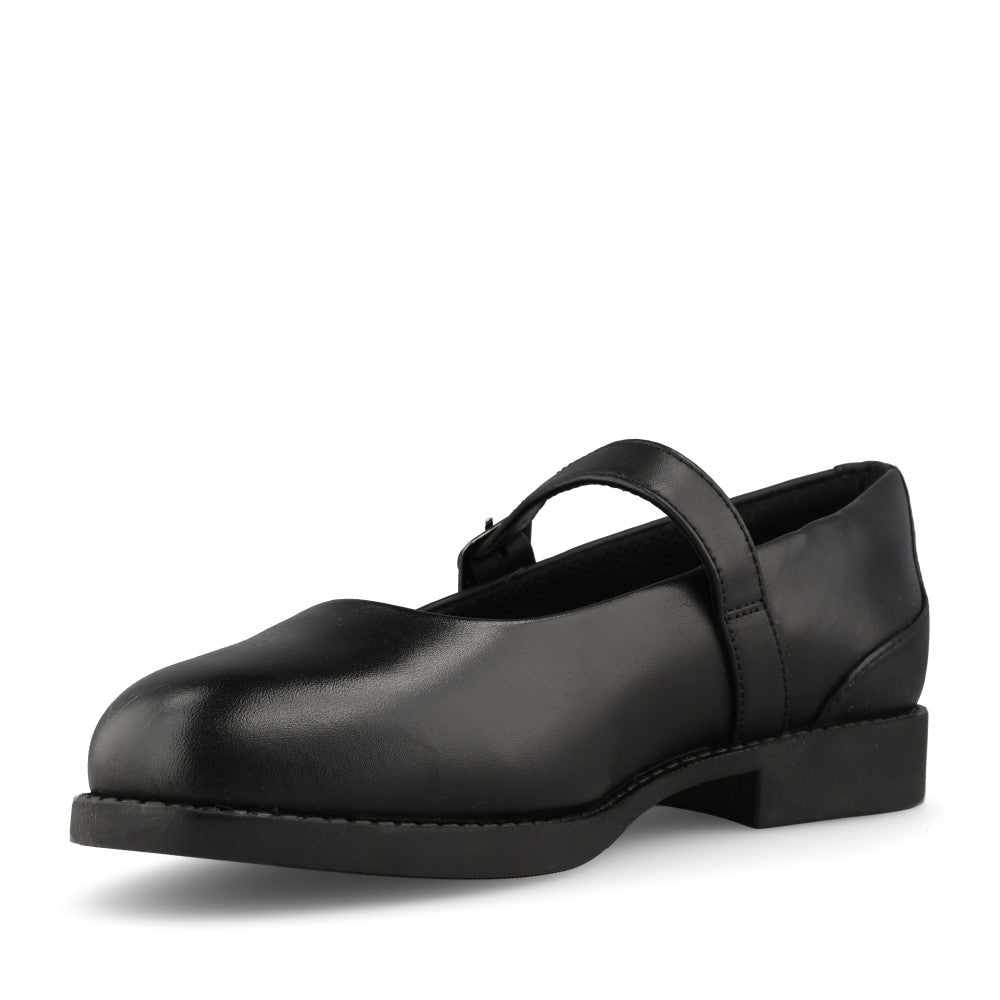 Clarks Girls Tapa Skip Y F-FIT Mary Jane Sh in Black Leather