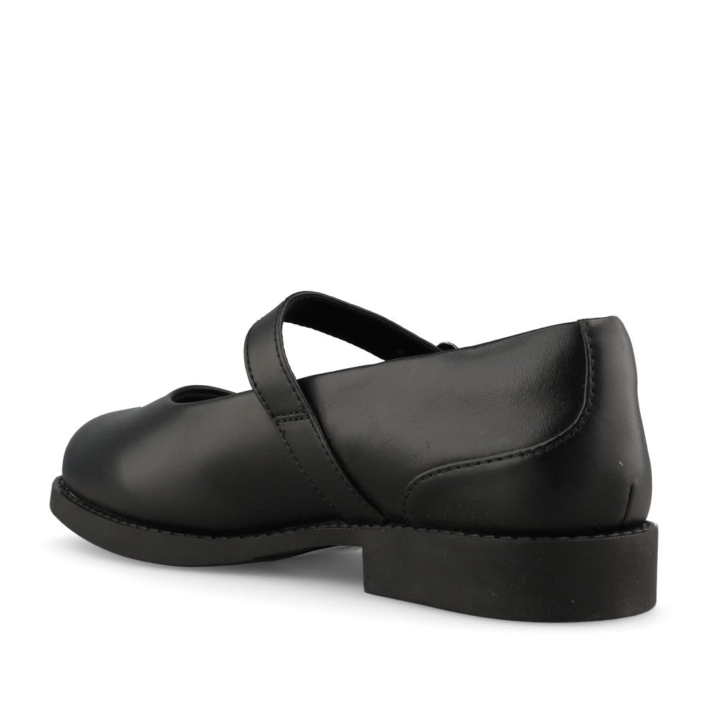 Clarks Girls Tapa Skip Y F-FIT Mary Jane Sh in Black Leather