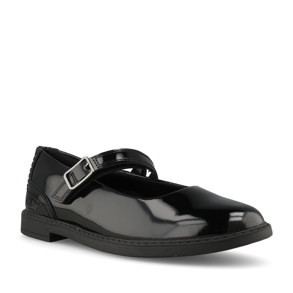 Clarks Girls Scala Bar G-FIT Mary Jane Sho in Black Patent