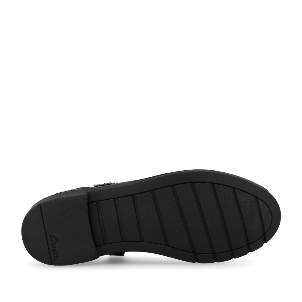Clarks Girls Scala Bar G-FIT Mary Jane Sho in Black Patent