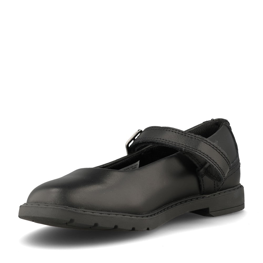 Clarks Girls Scala Bar G-FIT Mary Jane Sh in Black Leather