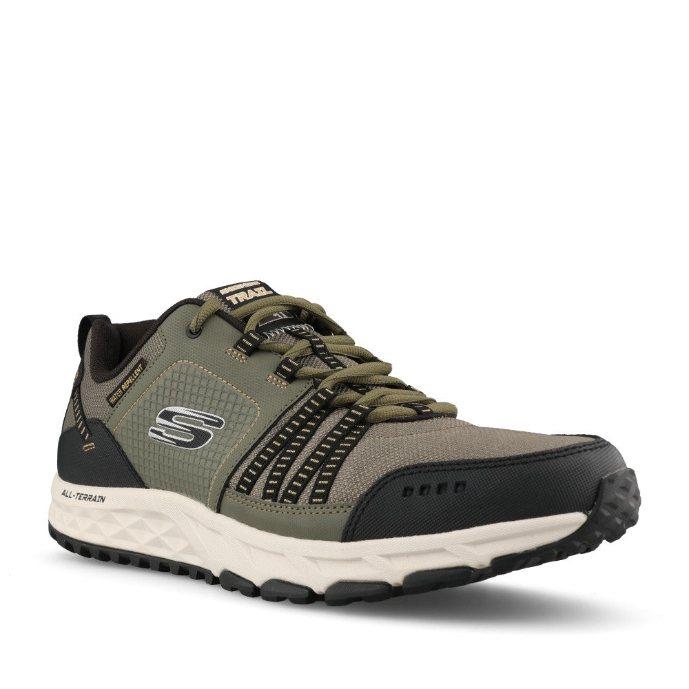 Skechers Mens 51591 Escape Plan Trainer In Olive