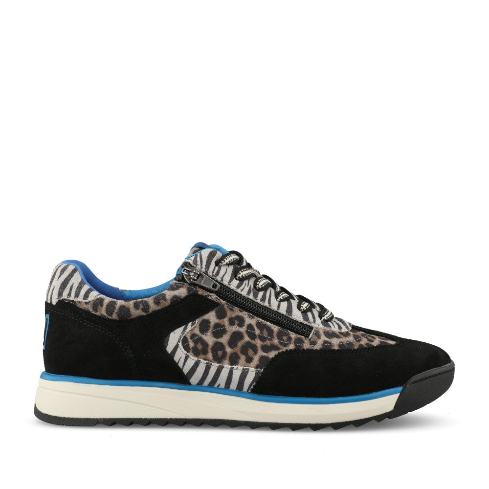 Waldlaufer Ladies 575001 Carmen H-Fit Laced Trainer In Grey
