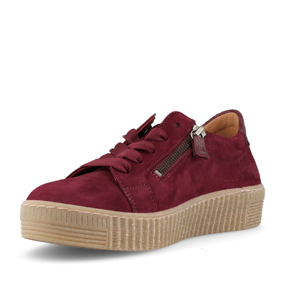 Gabor Ladies 6010.02 Wisdom Trainer In Burgundy
