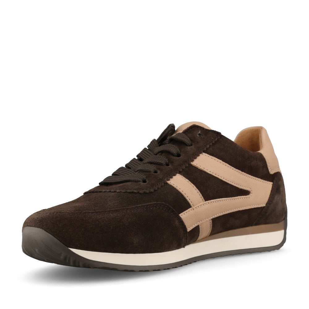 Gabor Ladies 6032.01 Globe Trainer In Brown/Beige